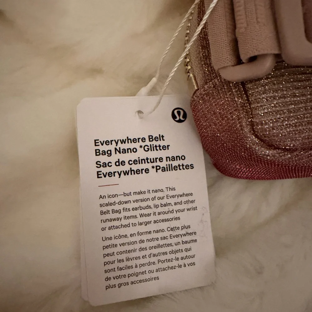 Lululemon Athletica Pink Glitter